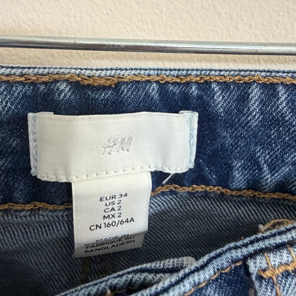 H&M Blue Wide Leg Women's Jeans - Picture 2 of 3